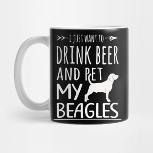 Drink Beer & Pet My Beagles Mug